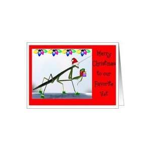 Christmas, Humor, Veterinarian, Bugs Card