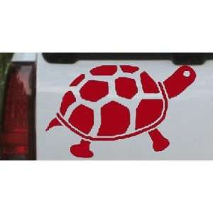 Turtle Animals Car Window Wall Laptop Decal Sticker    Red 