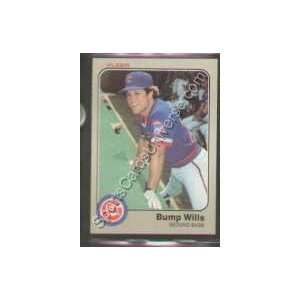  1983 Fleer Regular #511 Bump Wills, Chicago Cubs Baseball 