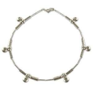  Anklet, Dainty Blossoms 11 L Jewelry