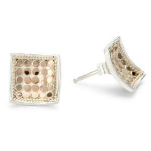 Anna Beck Designs Gili 18k Rose Gold Plated Square Post Earrings