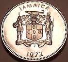 PROOF JAMAICA 1972 10 CENTS~LIGNUM VITALE~17K MINTED~