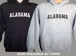 State of Alabama Hooded Sweatshirt Hoodie  