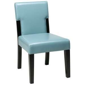   Products 20 Parsons Chair in Smoke Blue Eco Leather