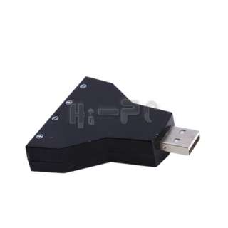 Virtual 7.1 Channel USB Sound Card Adapter Double Port  
