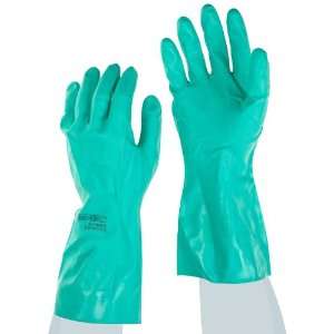 Ansell Sol Vex 37 155 Nitrile Glove, Chemical Resistant, Straight Cuff 