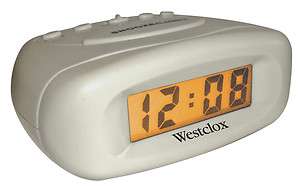 Westclox 47541 LCD Alarm Clock 844220004017  
