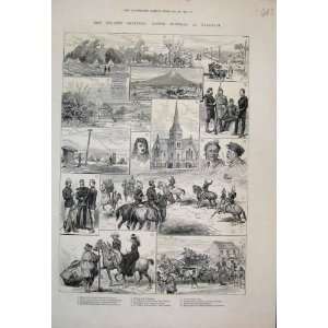  New Zealand Sketches Troubles In Taranaki 1882 Print