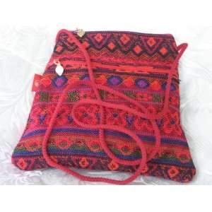  Ethnic Fabric Handbag Shoulder Bag Purse Multi color 