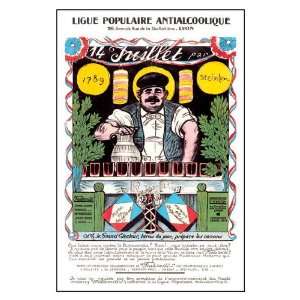  Ligue Populaire Antialcoolique 12x18 Giclee on canvas 