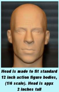 12 1/6 Custom Vin Diesel Figure Head  