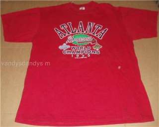   1995 95 world SERIES shirt XL JONES justice GALVINE maddox  