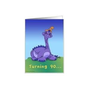  Geezer Saurus (90th Party Invitation) Card Toys & Games