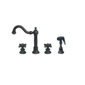Vintage III Two Handle Widespread Bar Faucet with Swivel Spout, Cross 