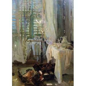   oil paintings   John Singer Sargent   24 x 34 inches   A Hotel Room