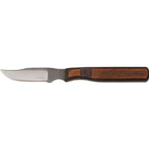 Anza Knives LP Clip Point Field Hunter Fixed Blade Knife with Wood 