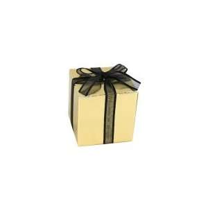 Ghirardelli Chocolate 2x2 Wedding and Party Chocolate Favor Box Gold 