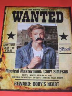   Boys Tickling Louis Tomlinson Poster b/w Wanted Cody Simpson  