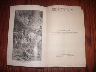 NINETY THREE (Early 1900s) Victor Hugo~A.L. BURT CO. PUBLISHERS 