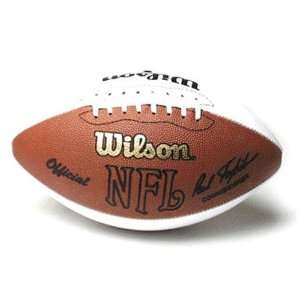  Official NFL Game Football w/ Three White Leather 