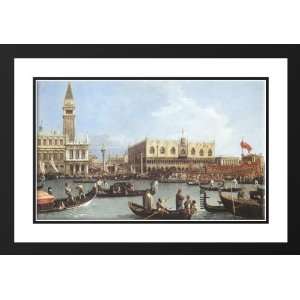 Canaletto 24x18 Framed and Double Matted Return of the Bucentoro to 