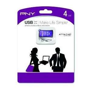  PNY TECHNOLOGIES, INC., PNY Attache USB Drv 4GB Micr Ppl 