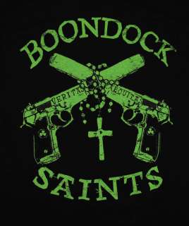 Boondock Saints Guns And Rosary Cool Movie T Shirt Tee  