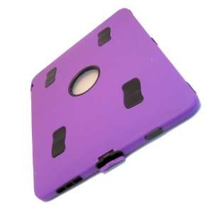 Apple iPad 1 1st Gen Purple Box Rubberized Feel Rubber Coated Case 