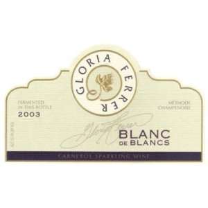  2003 Gloria Ferrer Blanc De Blanc 750ml Grocery & Gourmet 