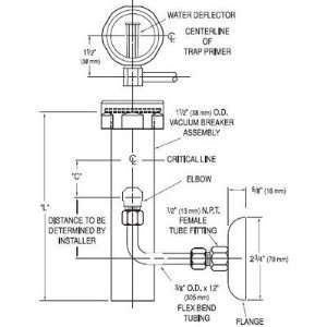  Sloan Valve VBF 72 A 1 1 1/2 Inch x 21 1/2 Inch Trap 