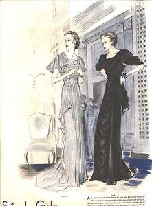 1935 illustration b callot heim gowns monte carlo  