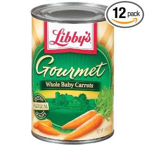 Libbys Gourmet Baby Whole Carrots, 14.5 Ounce Cans (Pack of 12)