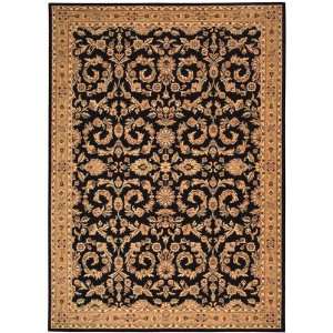  Arabesque Collection Cannon Black Traditional Floral Area 