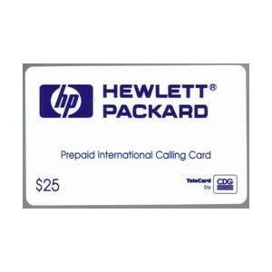  Collectible Phone Card $25. Hewlett Packard Prepaid Card 