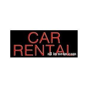  Car Rental Business Neon Sign