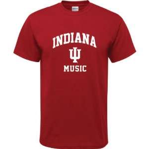   Hoosiers Cardinal Red Youth Music Arch T Shirt