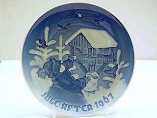 Bing & Grondahl 1967 Annual Christmas Collector Plate SHARING THE 