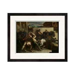  The Wild Horse Race At Rome C1817 Framed Giclee Print 