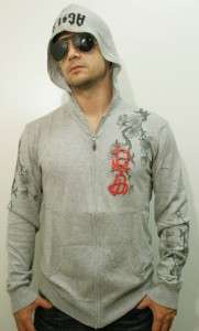 NEW $109 DESIGNER A&G by AMAL GUESSOUS MENS COTTON HOODED SWEATER 