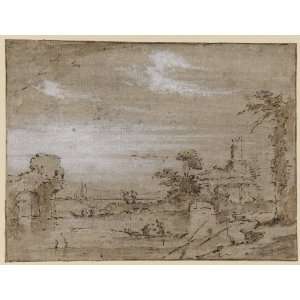   Francesco Lazzaro Guardi   24 x 18 inches   Lagoon 