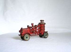   Fire Engine Pumper Truck 1920 Nickel Wheels 6 1/2 inches Toy Vehicle
