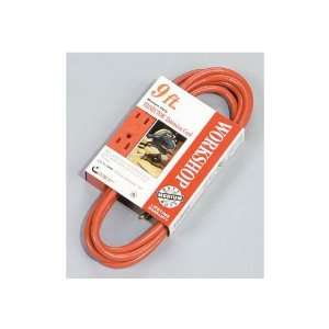   Cable 9 16/3 Orange Trinector Three Way Power Extension Cord   4006