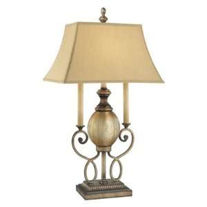  La Cecilia Accent Table Lamp in Patina Iron