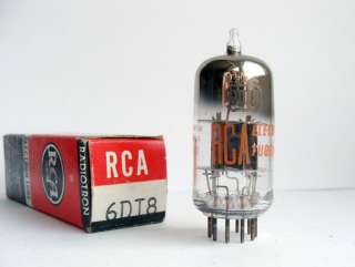 NOS (New Old Stock) RCA 6DT8 vintage electron tube made in USA.
