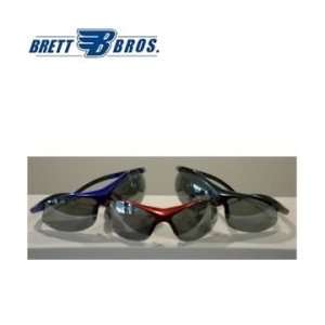  Brett Brothers Designer Sunglasses   Red Frame/Grey Lenses 