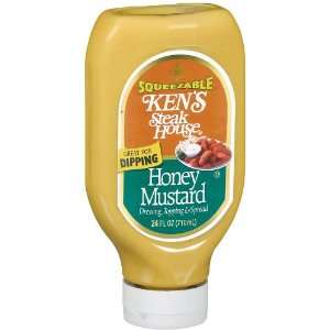 Kens Steak House Squeezable Honey Mustard 24 fl oz Bottle