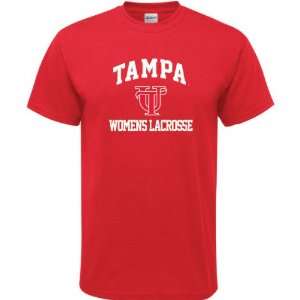  Tampa Spartans Red Womens Lacrosse Arch T Shirt Sports 