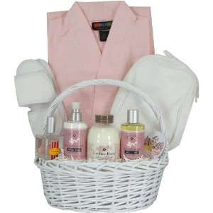  Spa and Home Luxury Gift Basket, Lychee Rose and Pink 