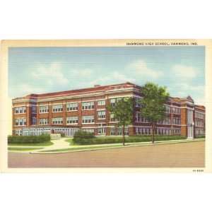   Postcard Hammond High School   Hammond Indiana 