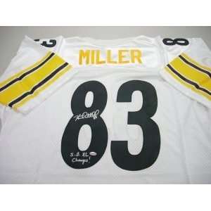 Heath Miller Pittsburgh Steelers NFL Hand Signed Authentic Style White 